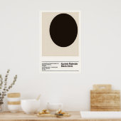 Malevich Black Circle Art Print Suprematism ポスター (キッチン)