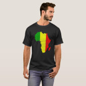 Mali Flag Africa Continent Silhouette Gift for Mal Tシャツ (正面フル)