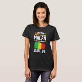 Mali Malian Flag My Wife Is Malian Nothing Scares Tシャツ (正面フル)