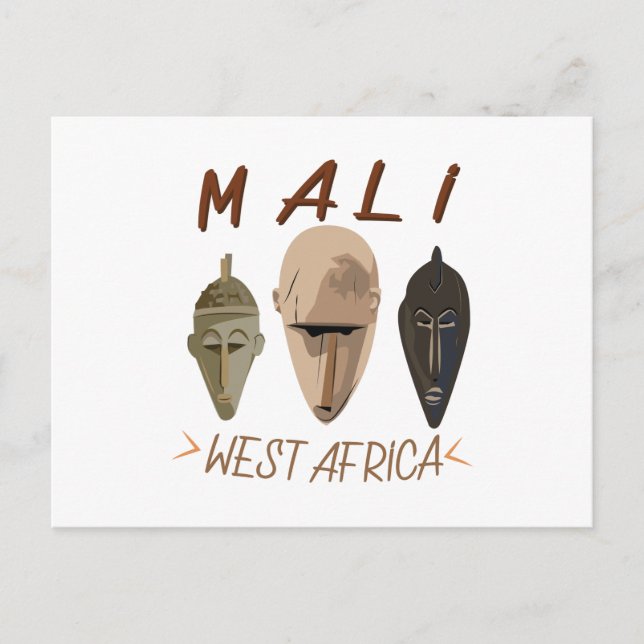 Mali Wesr Africa ポストカード (正面)