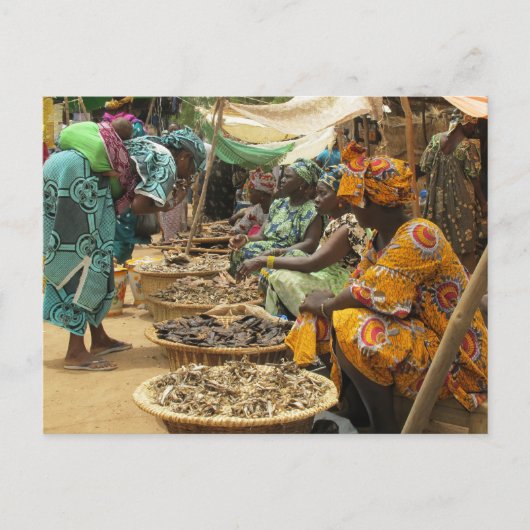 Mali Women at the Monday Market, Djenne-3 ポストカード (正面)