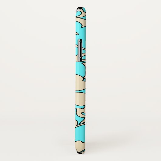 Maliaのハイビスカスのハワイの花の水のクリーム Case-Mate iPhoneケース (裏面/右)