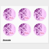 Maliaデザイナー名ステッカー ラウンドシール (シート)