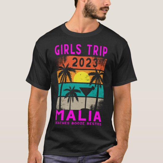 Malia Girls Trip 2023女子学生クレタ・ギリシャ Tシャツ (正面)