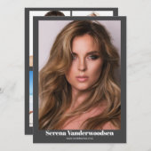 Malibu 5モデリングコンポジットカード | 両面 招待状 (正面/裏面)