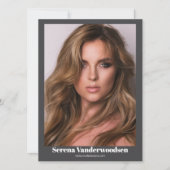 Malibu 5モデリングコンポジットカード | 両面 招待状 (正面)