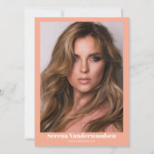 Malibu 5モデリングコンポジットカード | 両面 招待状 (正面)