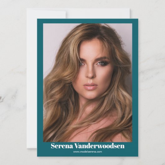 Malibu 5モデリングコンポジットカード | 両面 招待状 (正面)