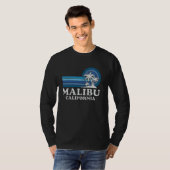 Malibu Beach California Family Summer Vacation Vin Tシャツ (正面フル)