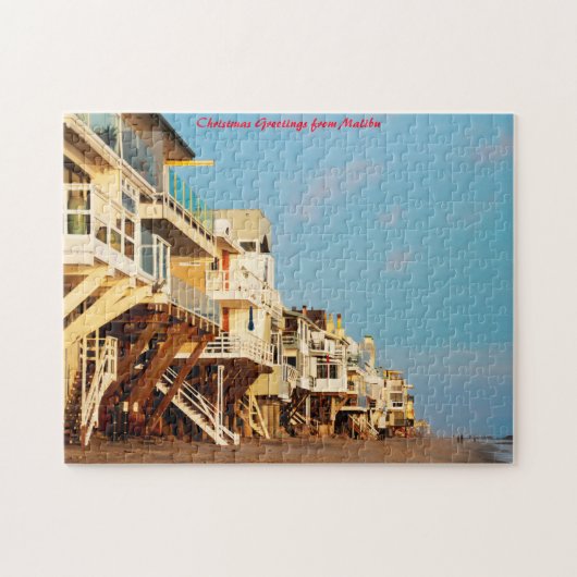 Malibu California. クリスマスのご挨拶 ジグソーパズル (横)
