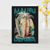 Malibu California _1  カード (黄色い花)