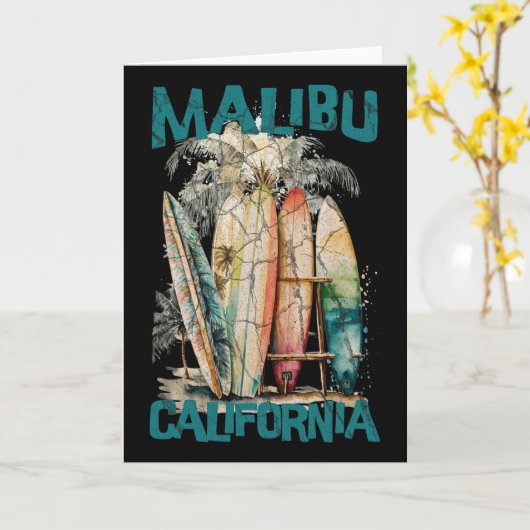 Malibu California _1 カード (黄色い花)