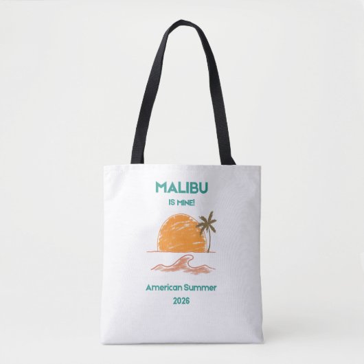 Malibu California Luxury Shoulder Tote Bag トートバッグ (正面)