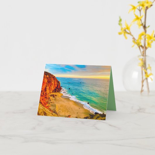 Malibu View Card  カード (黄色い花)