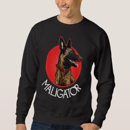 Maligator Belgian Malinois スウェットシャツ (正面)