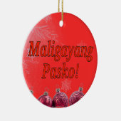 Maligayang Pasko! タガログ語rfのメリークリスマス セラミックオーナメント (右)