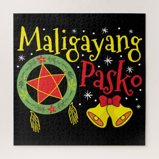 Maligayang Pasko Filipino Christmas Philippines ジグソーパズル (縦)