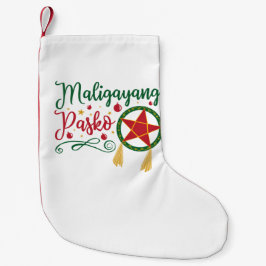 Maligayang Pasko Filipino Christmas Philippines スモールクリスマスストッキング