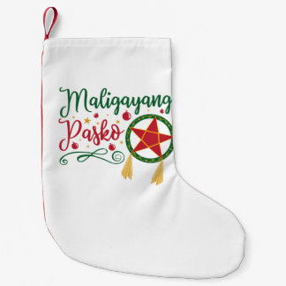 Maligayang Pasko Filipino Christmas Philippines スモールクリスマスストッキング