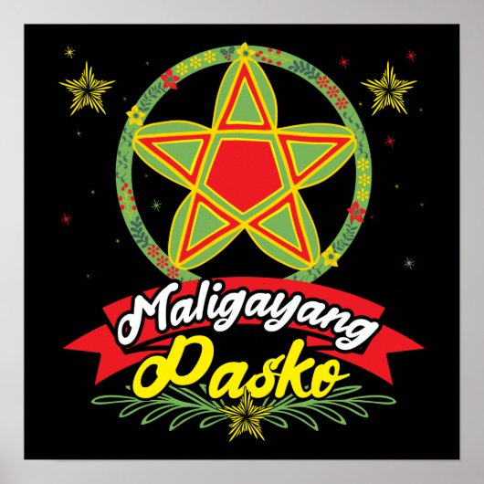 Maligayang Pasko Filipino Christmas Philippines ポスター (正面)