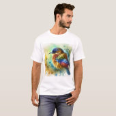 Malimbe Bird 101024AREF112 - Watercolor Tシャツ (正面フル)