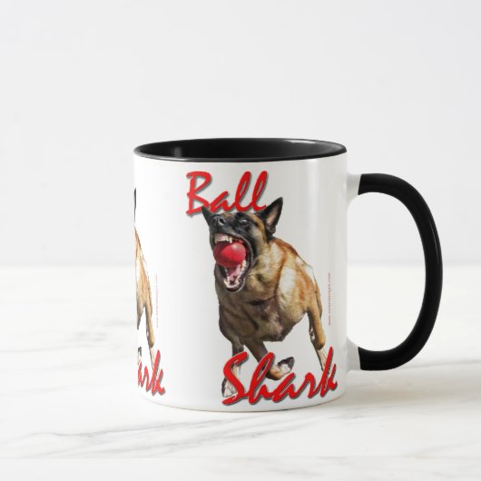 Malinoisの球の鮫2 マグカップ (右)