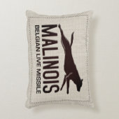 Malinois -ベルギーの羊飼い- Mechelaar アクセントクッション (正面(垂直))