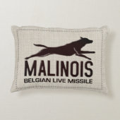 Malinois -ベルギーの羊飼い- Mechelaar アクセントクッション (裏面)