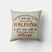 Malinois -ベルギーの羊飼い- Mechelaar クッション (裏面)