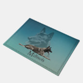 Malinois -ベルギーの羊飼い- Mechelaar ドアマット (アングル)