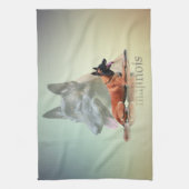 Malinois -ベルギーの羊飼い- Mechelaar - Maligator キッチンタオル (縦)