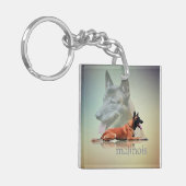 Malinois -ベルギーの羊飼い- Mechelaar - Maligator キーホルダー (正面左)