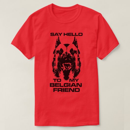 Malinois Belgian shepherd Mechelaar   2  Tシャツ (デザイン正面)