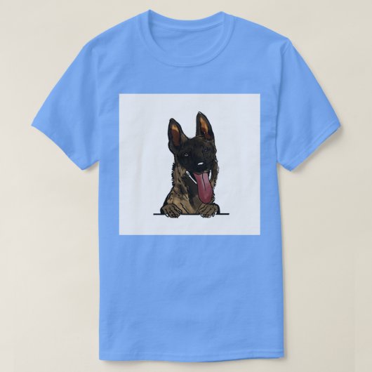 Malinois Belgian shepherd_ Tシャツ (デザイン正面)