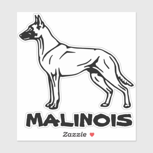 Malinois Herder Autoaufkleber シール (シート)