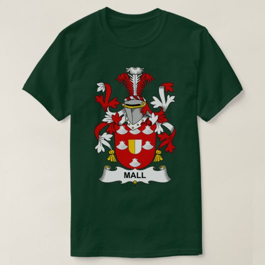 Mall Coat of Arms Family Crest Tシャツ (デザイン正面)