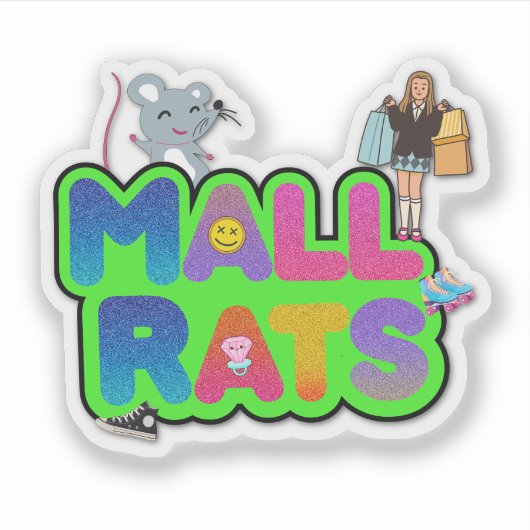 Mall Ratz Logo Sticker シール (正面)