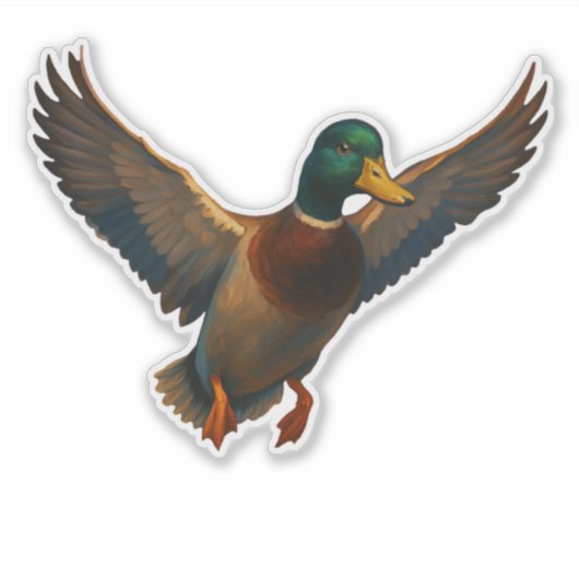 Mallard Cut-out Sticker シール (正面)