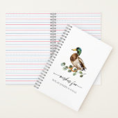 Mallard Duck Baby Shower Guest Book ノートブック (内側)