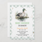 Mallard Duck Baby Shower Invitation 招待状 (正面/裏面)