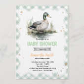 Mallard Duck Baby Shower Invitation 招待状 (正面)