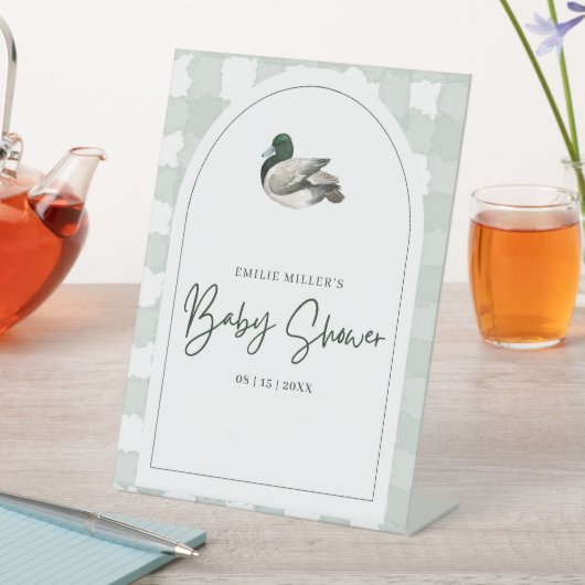 Mallard Duck Baby Shower Party Gender Neutral Baby 台座サイン (インサイチュ)