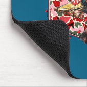 Mallard Duck Camouflage Happy Valentine's Day Hunt マウスパッド (コーナー)