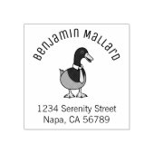 Mallard Duck Collar Necktie Arch Address ラバースタンプ (インプリント)