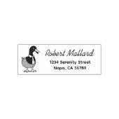 Mallard Duck Collar Necktie Return Address セルフインキングスタンプ (デザイン)