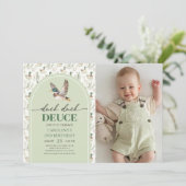 Mallard Duck Duck Deuce 2nd Birthday Photo 招待状 (スタンド正面)