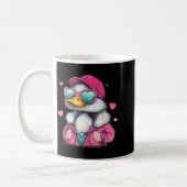 Mallard Duck Hunting Funny Valentine's Day Heart G コーヒーマグカップ (左)