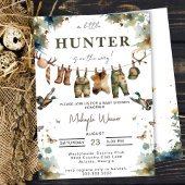 Mallard Duck Hunting Hunter Clothes Baby Shower 招待状