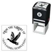 Mallard Duck in Flight Library Book Name セルフインキングスタンプ (インサイチュ)