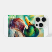 Mallard Duck in Radiant Waters 230824AREF113 - Wat iPhoneケース (裏面横)